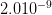 2.010 −9   