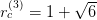  (3)      √ --
rc  = 1 +   6  