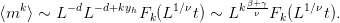                                   β+γ-
⟨mk ⟩ ∼ L −dL −d+kyhFk(L1∕νt) ∼ Lk ν Fk(L1∕νt).
