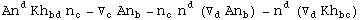 An_ ^d Kh_bd^&nbsp;&nbsp; n_c^ - ▽_c^ An_b^ - n_c^  n_ ^d (▽_d^ An_b^ ) - n_ ^d (▽_d^ Kh_bc^&nbsp;&nbsp;)