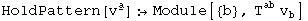 HoldPattern[v_ ^Underscript[a, _]] :&rarr;Module[{b}, T_&nbsp;&nbsp;^ab v_b^ ]