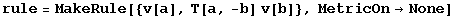 rule = MakeRule[{v[a], T[a, -b] v[b]}, MetricOn&rarr;None]