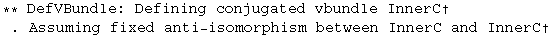 ** DefVBundle: Defining conjugated vbundle InnerC&dagger;. Assuming fixed anti-isomorphism between InnerC and InnerC&dagger;
