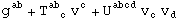 g_&nbsp;&nbsp;^ab + T_ (&nbsp;&nbsp;c)^ab  v_ ^c + U_&nbsp;&nbsp;&nbsp;&nbsp;^abcd v_c^  v_d^ 