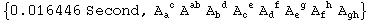 {0.016446 Second, A_a ^( c) A_&nbsp;&nbsp;^ab A_b ^( d) A_c ^( e) A_d ^( f) A_e ^( g) A_f ^( h) A_gh^&nbsp;&nbsp;}